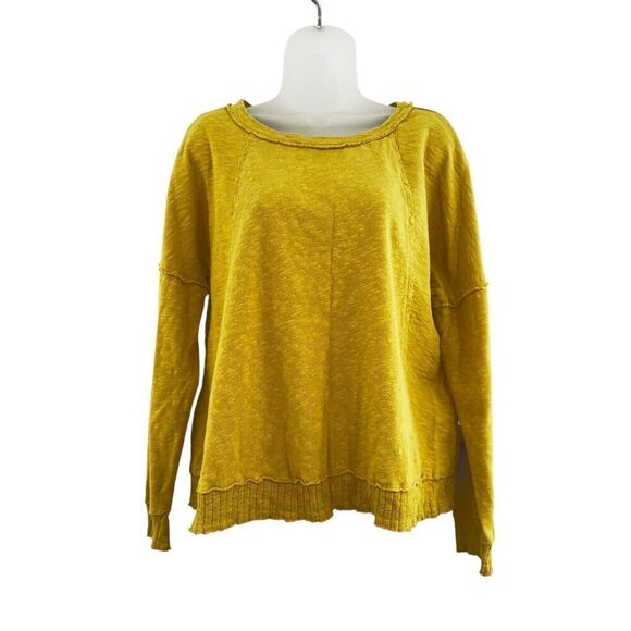 Chalet et cici Pullover Top Large Art to Wear Geometric Lagenlook Cotton Boxy - Picture 7 of 13